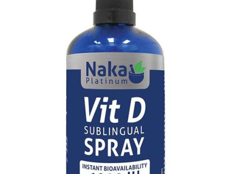 Naka Platinum Pro Vitamin D Sublingual Spray 100ml  Bonus Size (60 + 40 Free) - Orange Flavour Online