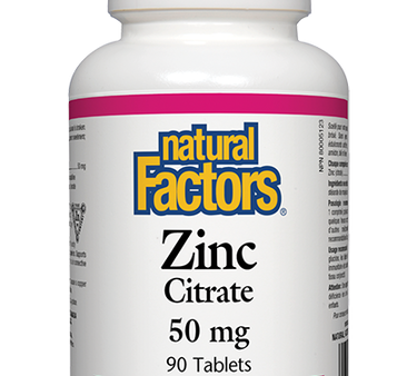 Natural Factors Zinc Citrate 50 mg 90s Supply