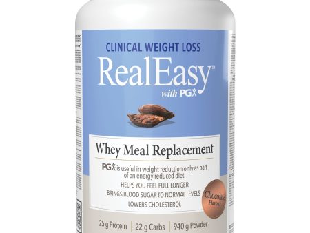 Natural Factors RealEasy with PGX Whey Meal Replacement Chocolate 940g Cheap