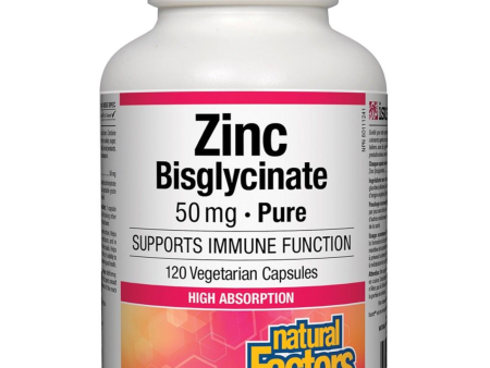 Natural Factors Zinc Bisglycinate 50mg 120s Cheap