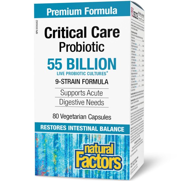 Natural Factors Critical Care Probiotic 55 Billion 80s Sale