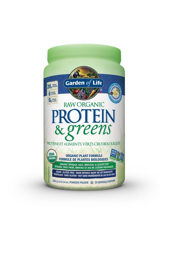 Garden of Life Raw Protein & Greens Vanilla 548g Online now