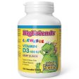 Natural Factors Big Friends Chewable Vitamin D3 400 IU 250s For Cheap