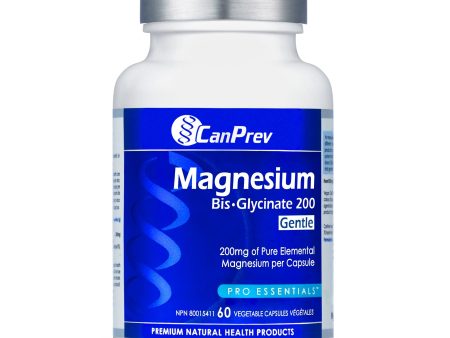 CanPrev Magnesium Bis-Glycinate 200mg Gentle 60s For Discount