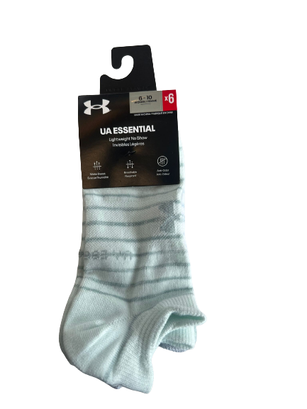 Under Armour Socks - Women s Light Weight No Show 6 pack For Sale