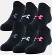 Under Armour Socks - Youth Essential Light Weight No Show 6 Pack Discount