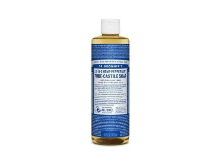 Dr Bronner s Castile Soap Peppermint 473ml Online now