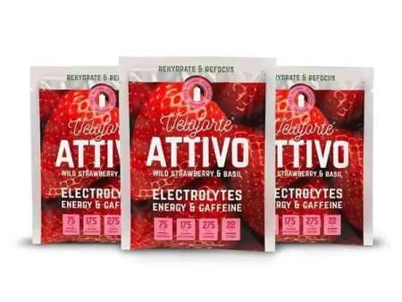 Attivo Energy & Hydration Drink (25g) - Fraise et Basilic Online