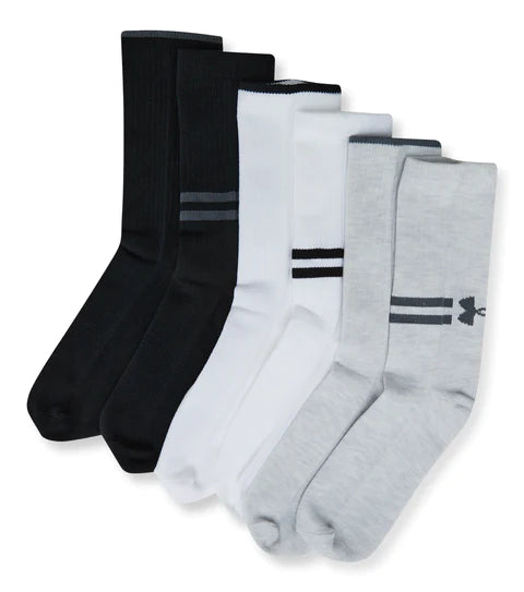 Under Armour Socks - UA Essential Lite Lightweight Crew Essential 3 Pack Supply