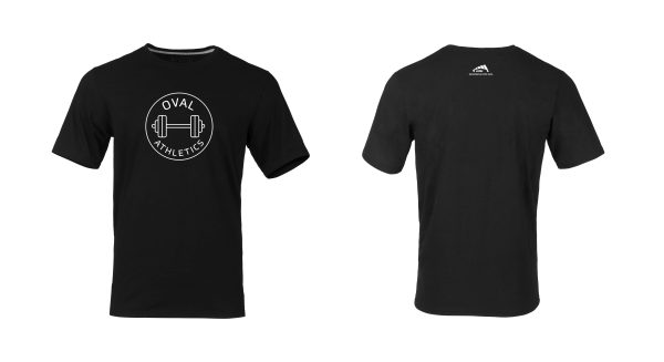 Richmond Olympic Oval T-Shirt - Oval Athletics with Dumbbell Crew on Sale