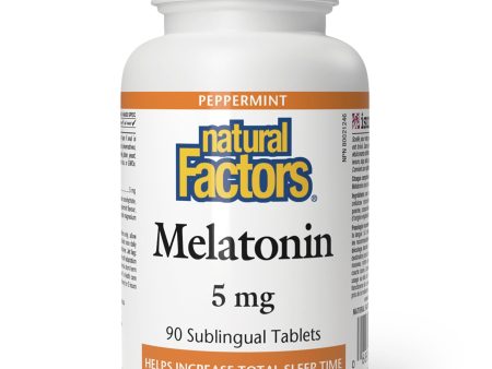 Natural Factors Melatonin 5 mg Peppermint 90s Supply