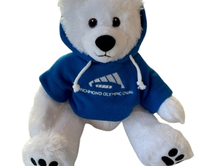 SAH 12  Cuddle Critter Polar Bear w Richmond Olympic Oval Hoodie Online now