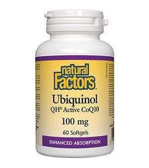 Natural Factors Ubiquinol Active CoQ10 100 mg 60s For Sale