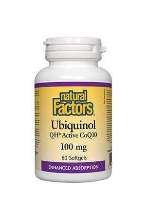 Natural Factors Ubiquinol Active CoQ10 100 mg 60s For Sale