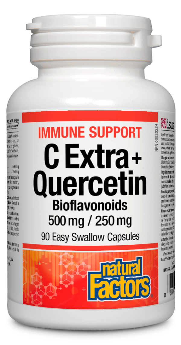 Natural Factors Vitamin C Extra + Quercetin 90s Supply