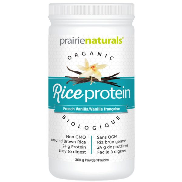 Prairie Naturals Organic Rice Protein - French Vanilla 360g Fashion