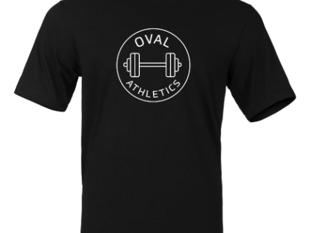 Richmond Olympic Oval T-Shirt - Oval Athletics with Dumbbell Crew on Sale