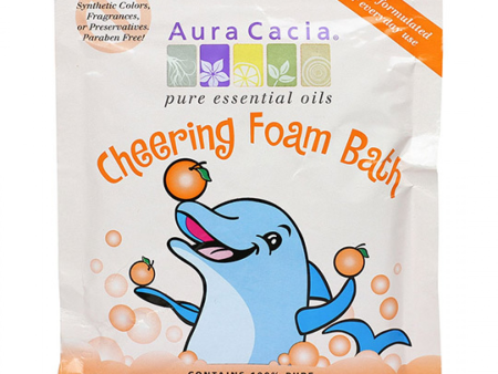 Aura Cacia Cheering Tangerine & Sweet Orange Kids Foam Bath 2.5 oz. on Sale