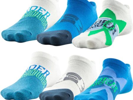 Under Armour Socks - Youth Essential Lite No Show 6 pack For Sale