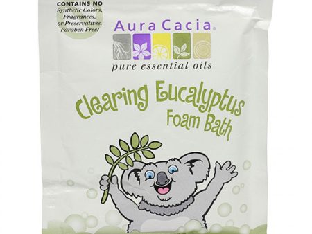 Aura Cacia Clearing Eucalyptus Kids Foam Bath 2.5 oz. on Sale