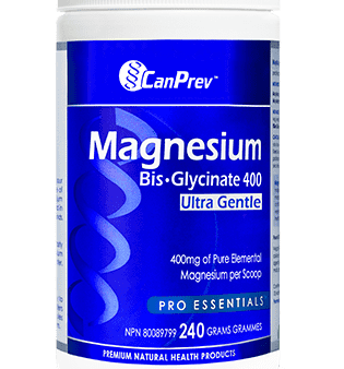 CanPrev Magnesium Bis-Glycinate 400 Ultra Gentle Powder 240g For Sale