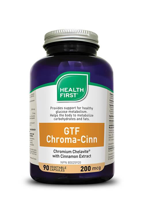 Health First GTF Chromium with Cinnamon 200mcg 90s Online Hot Sale