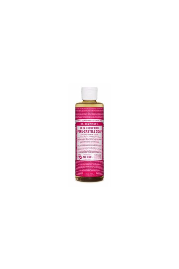 Dr Bronner s Castile Soap Rose 236ml Hot on Sale