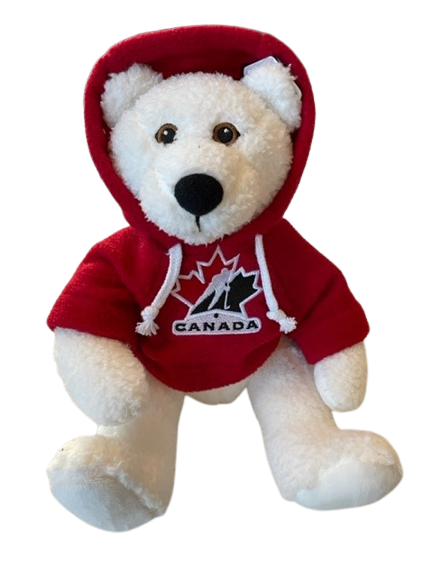 SAH 10  Curly Critter Bear with Hockey Canada Sweater For Cheap