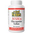 Natural Factors MSM & Glucosamine Sulfate 180s Sale