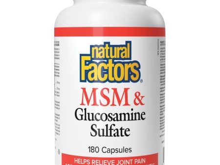 Natural Factors MSM & Glucosamine Sulfate 180s Sale