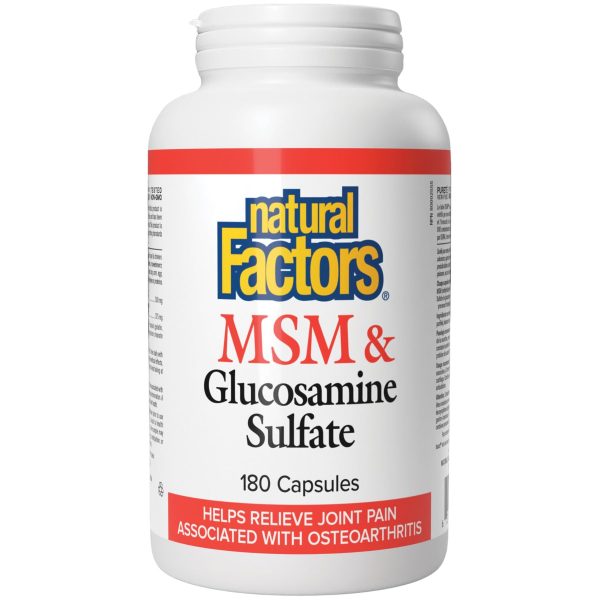 Natural Factors MSM & Glucosamine Sulfate 180s Sale