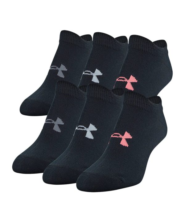 Under Armour Socks - Youth Essential Light Weight No Show 6 Pack Discount