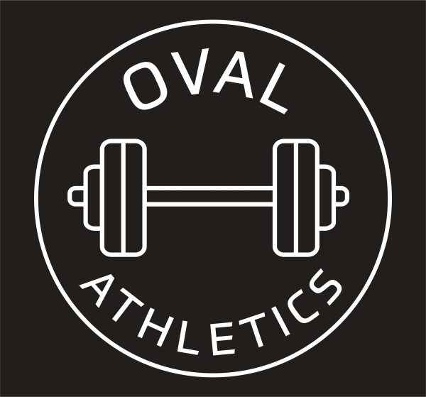 Richmond Olympic Oval T-Shirt - Oval Athletics with Dumbbell Crew on Sale