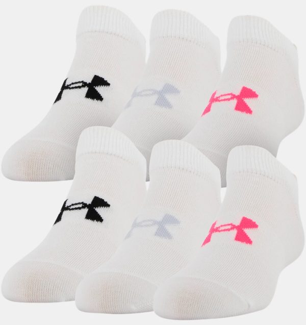 Under Armour Socks - Youth Essential Light Weight No Show 6 Pack Discount