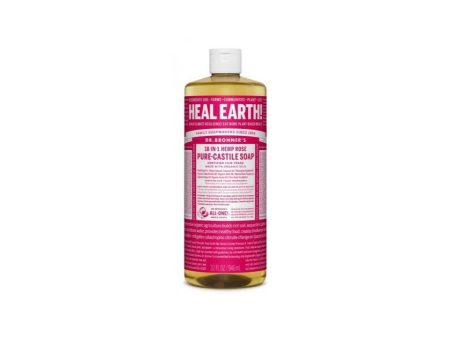 Dr Bronner s Castile Soap Rose 944ml on Sale