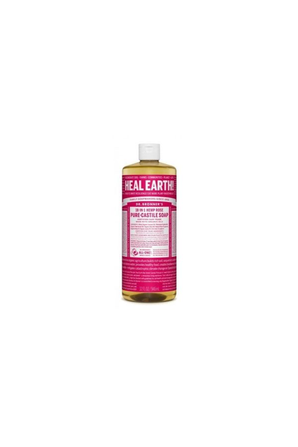 Dr Bronner s Castile Soap Rose 944ml on Sale