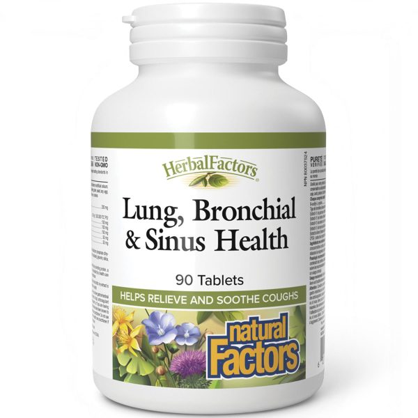 Natural Factors Lung, Bronchial, & Sinus Health 90s Online Sale