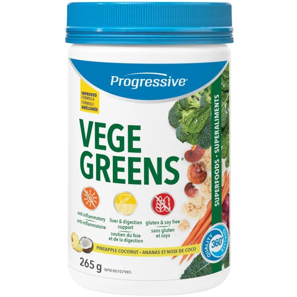 Progressive VegeGreens Pineapple Coconut 265g Fashion