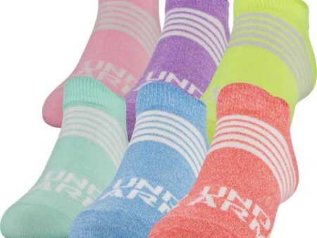 Under Armour Socks - Youth No Show Essential Assorted Online Sale