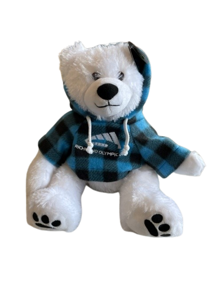 SAH 12  Cuddle Critter Polar Bear w Richmond Olympic Oval Hoodie Online now