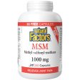 Natural Factors MSM 1000mg Bonus Size 240s (180s + 30 FREE) on Sale