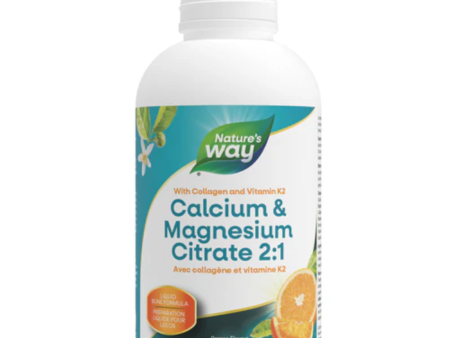 Nature s Way Calcium & Magnesium Citrate 2:1 with Vitamin K2, Orange 500ml Sale