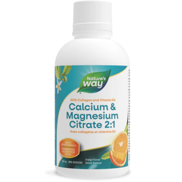 Nature s Way Calcium & Magnesium Citrate 2:1 with Vitamin K2, Orange 500ml Sale