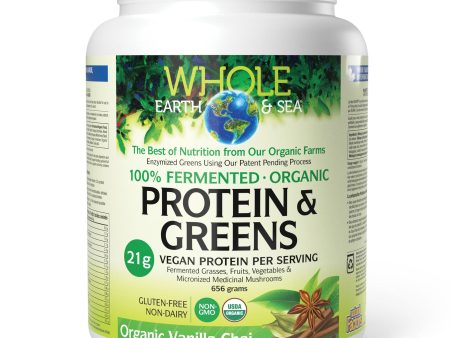 Whole Earth & Sea Fermented Organic Protein & Greens - Vanilla Chai 656g For Discount