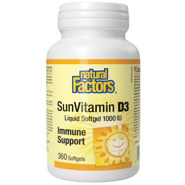 Natural Factors SunVitamin D3 1000IU 360s Online Sale