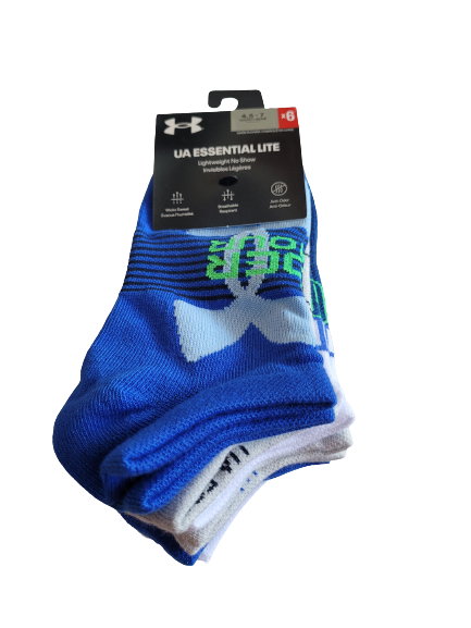 Under Armour Socks - Youth Essential Lite No Show 6 pack For Sale