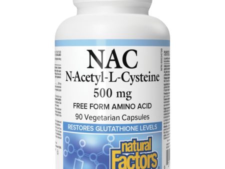 Natural Factors N-Acetyl-L-Cysteine 500 mg 90s Supply