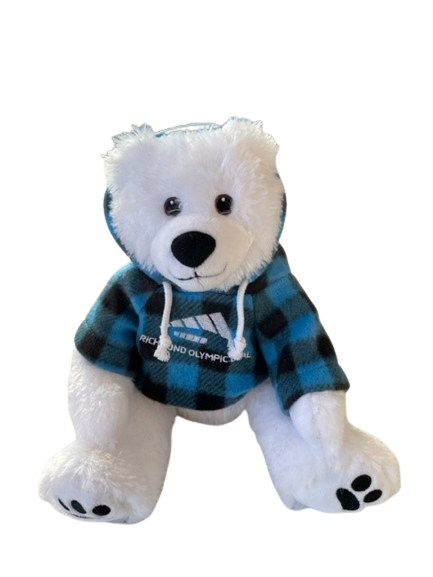 SAH 12  Cuddle Critter Polar Bear w Richmond Olympic Oval Hoodie Online now