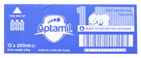 Aptamil First Milk Ready to Feed Infant Milk 12x200ml For Discount