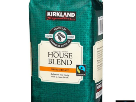 Kirkland Signature Starbucks Fairtrade House Blend Whole Bean Coffee Pack of 907g Sale